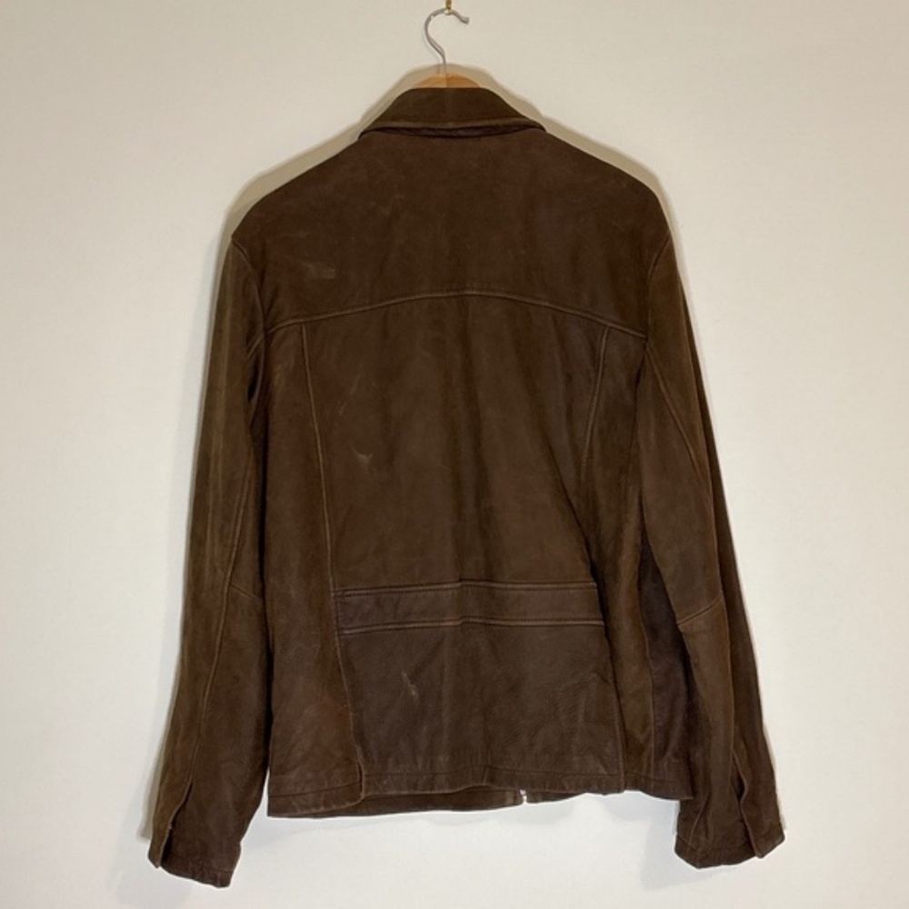 Wilson’s Rustic Brown Leather Bomber Jacket - Picture 2 of 10